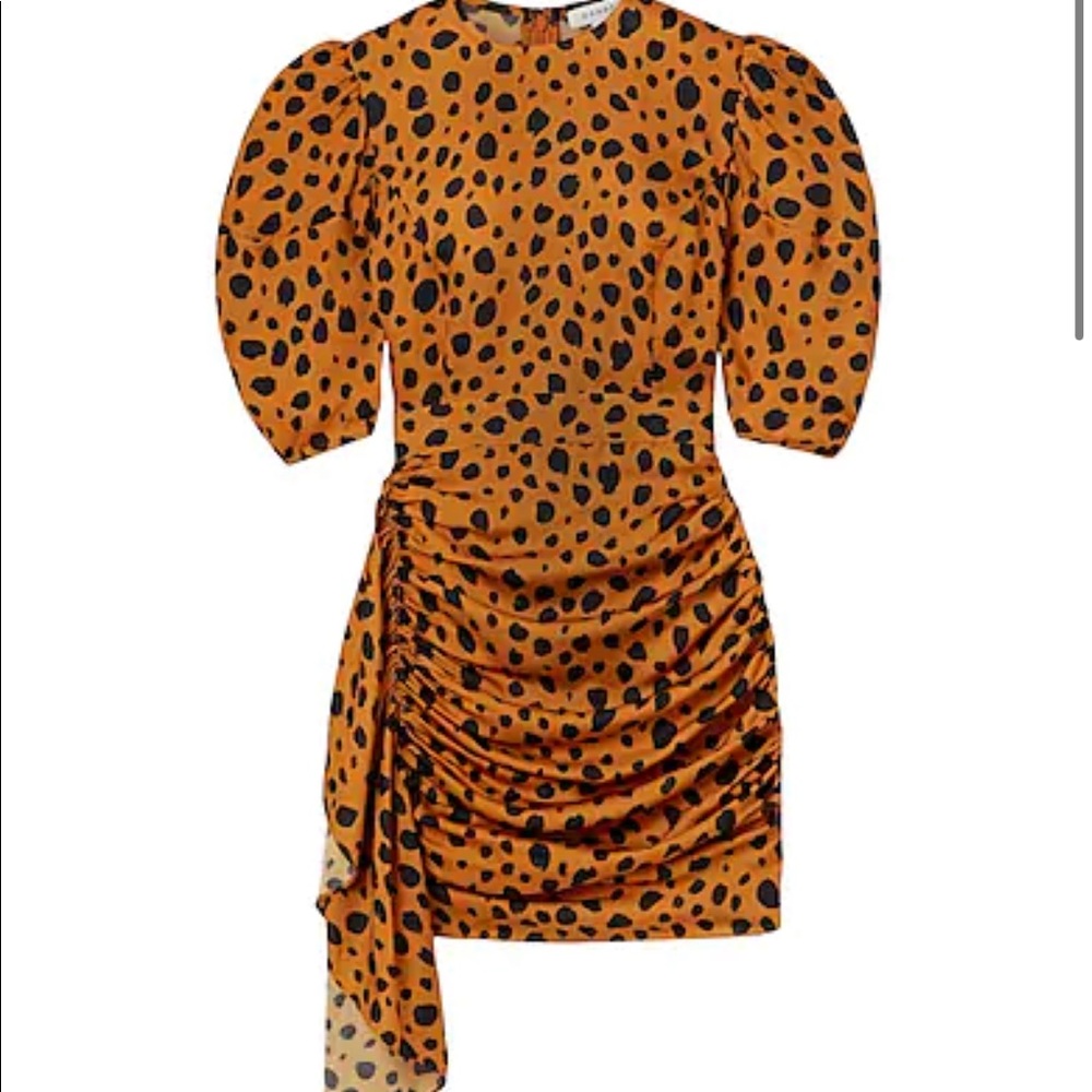 Rhode Pia Ruched Draped Mini Dress